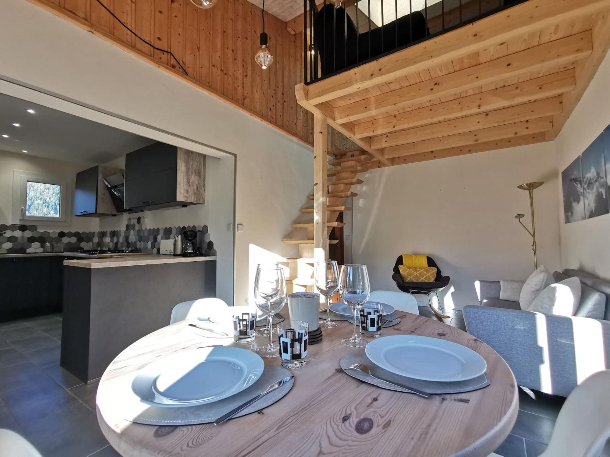 Apt Nala - Sunny Renovated Duplex - 2Bed Apt - Views - Hikes Apartment Les Houches Exterior photo